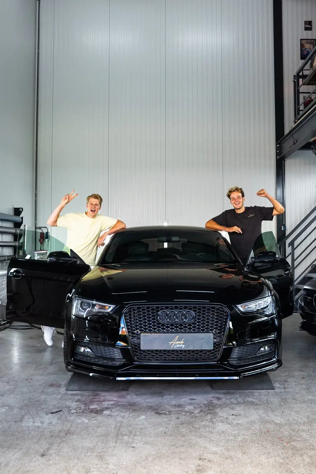 Een geslaagde aflevering van een Audi bij AMB Detailing